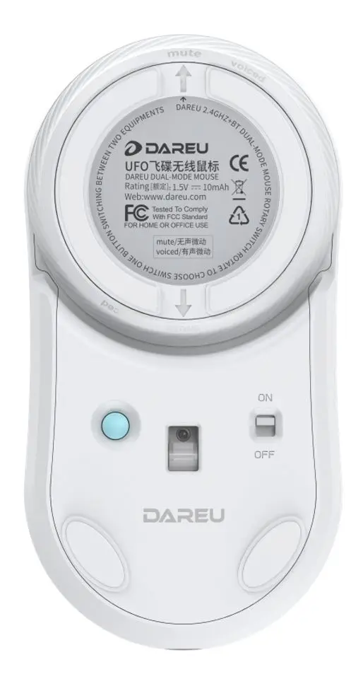 Беспроводная мышь Dareu UFO 2.4G (Silver) - 3