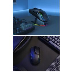 Беспроводная мышь + зарядная станция Dareu A950 (Black) Thumb