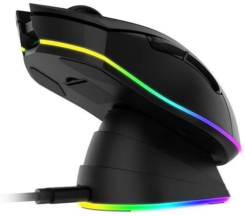 Беспроводная мышь + зарядная станция Dareu EM901X 2.4G (Black) - 2