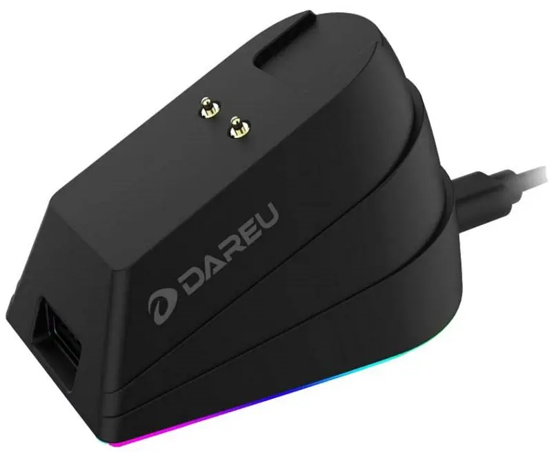 Беспроводная мышь + зарядная станция Dareu EM901X 2.4G (Black) - 5