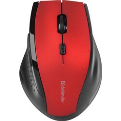 Mouse fara fir Defender Accura MM-365 (Red/Black)