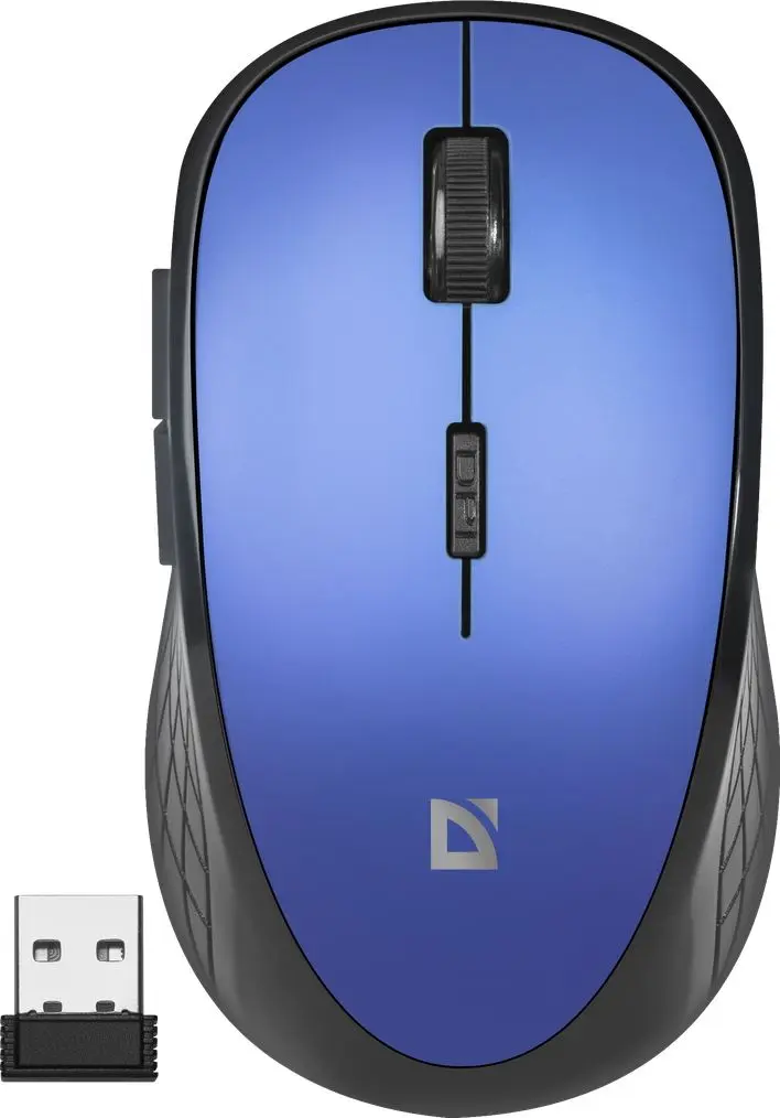Mouse fara fir Defender Aero MM-755 (Blue/Black) - 4