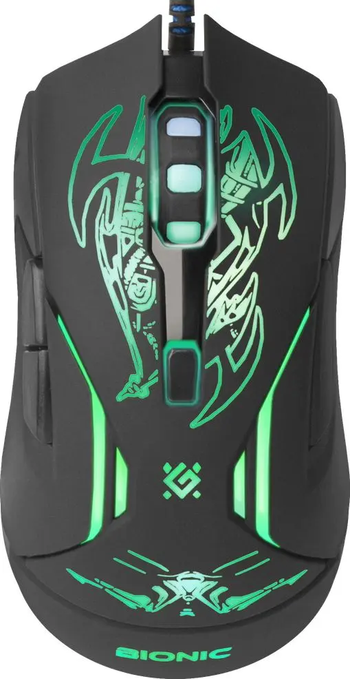 Комплект мышь + коврик Defender Bionic GM-250L (Black) - 4