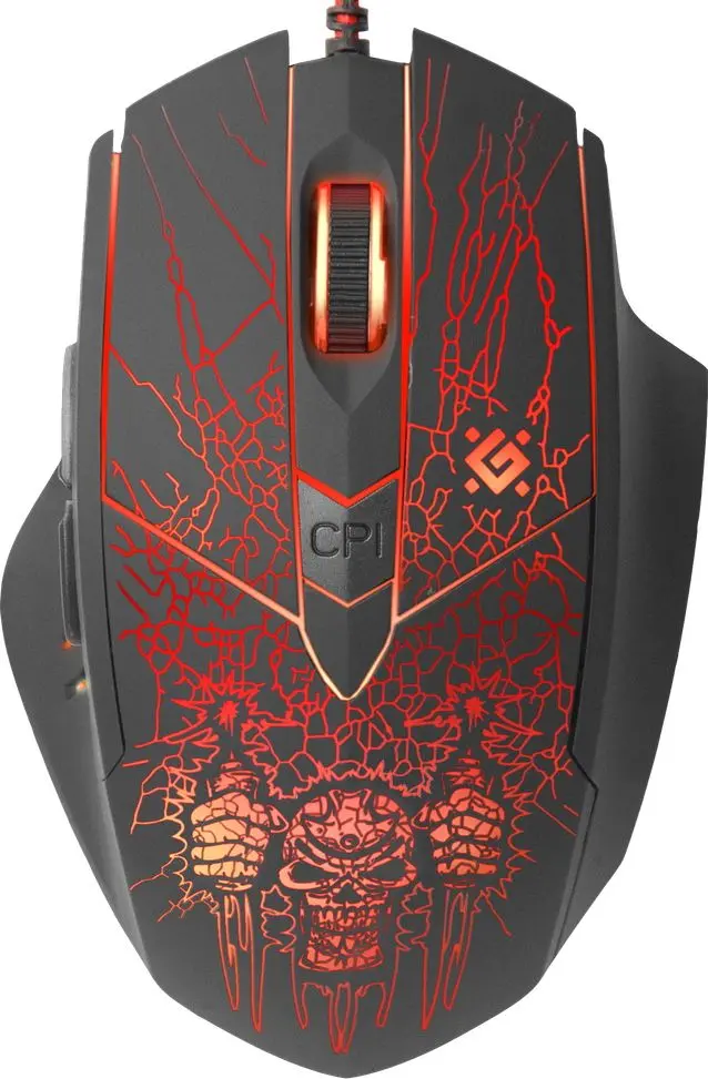 Комплект мышь + коврик Defender Doom Fighter GM-260L (Black) - 2