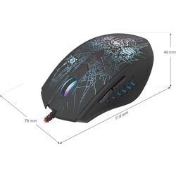 Комплект мышь + коврик Defender Doom Fighter GM-260L (Black) Thumb