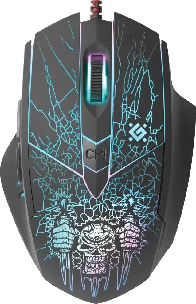 Комплект мышь + коврик Defender Doom Fighter GM-260L (Black)