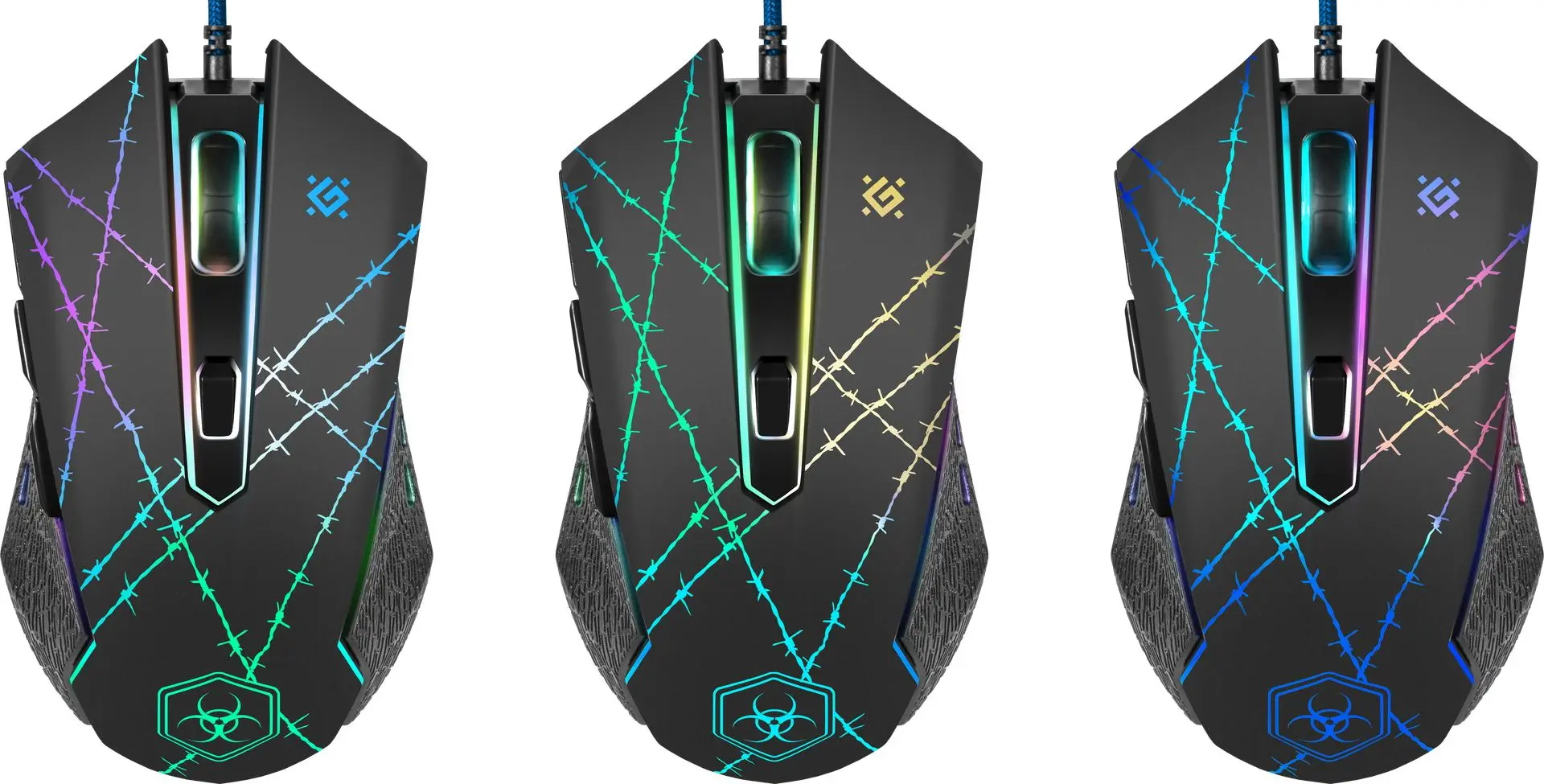 Set mouse + covoras Defender Forced GM-020L (Black)