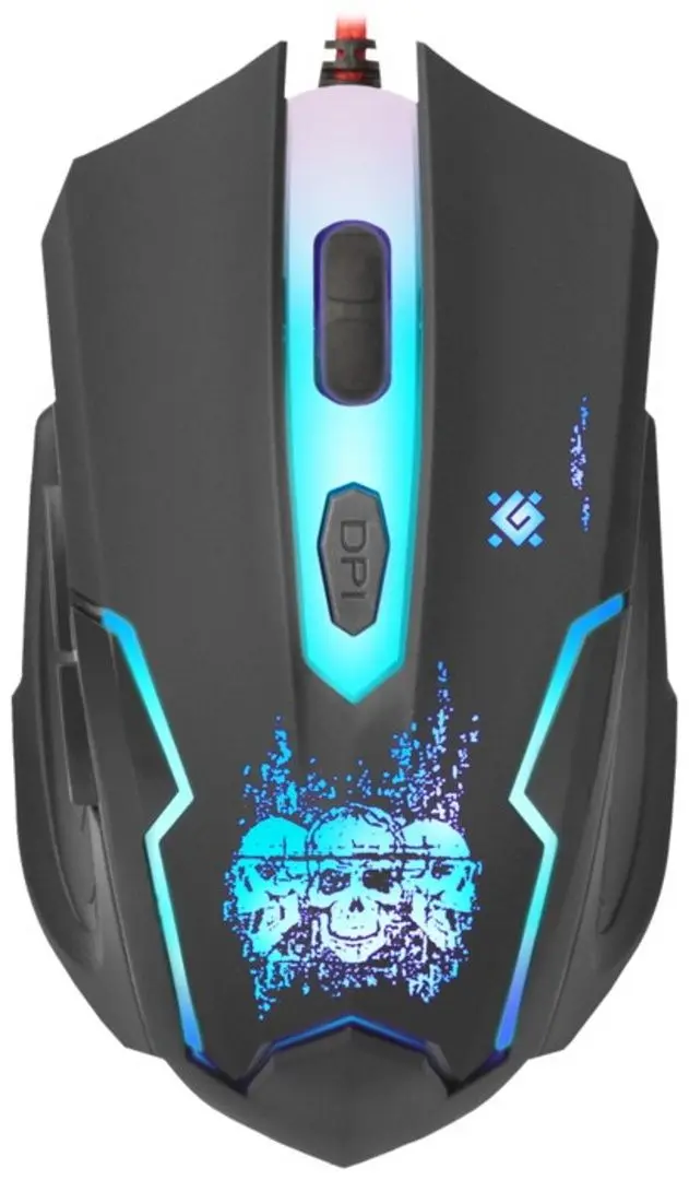 Mouse Defender Skull GM-180L (Black)