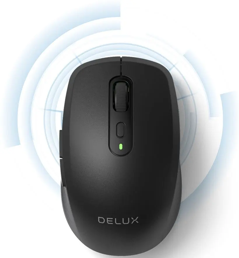 Беспроводная мышь Delux M523DB (Black) - 3