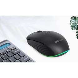 Беспроводная мышь Delux M523DB (Black) Thumb