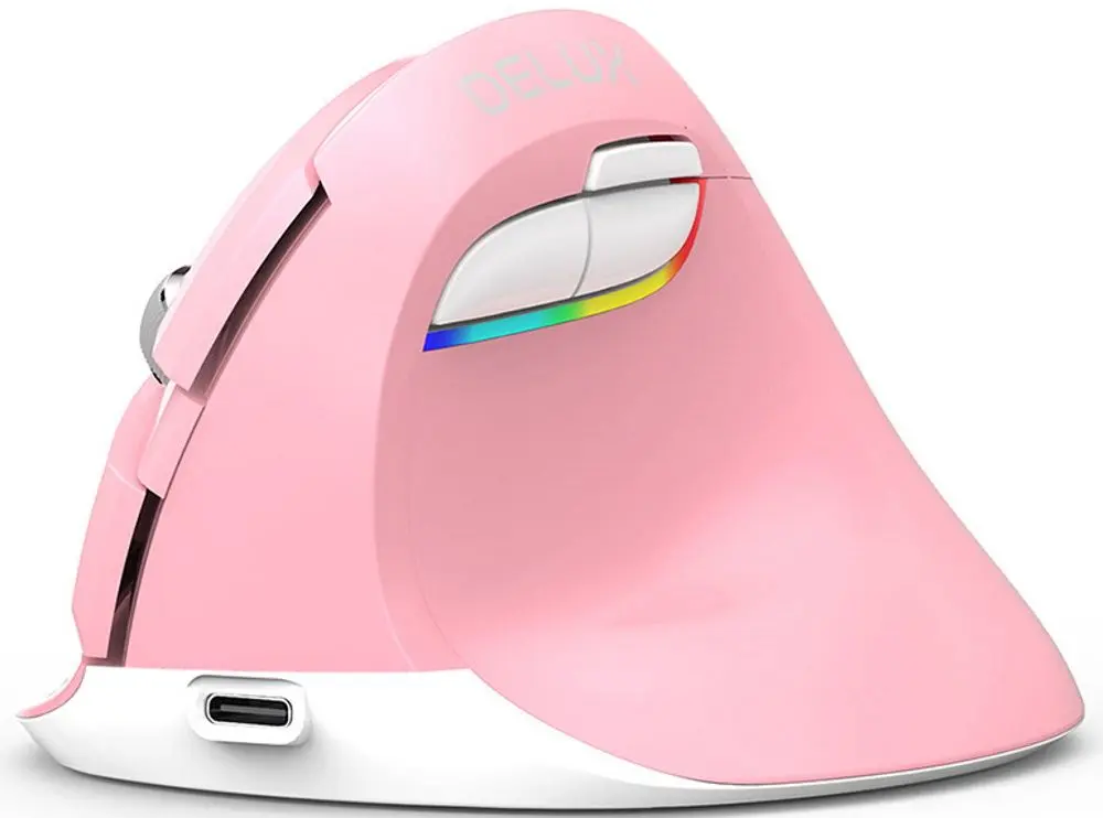 Mouse fara fir Delux M618Mini (Pink) - 2