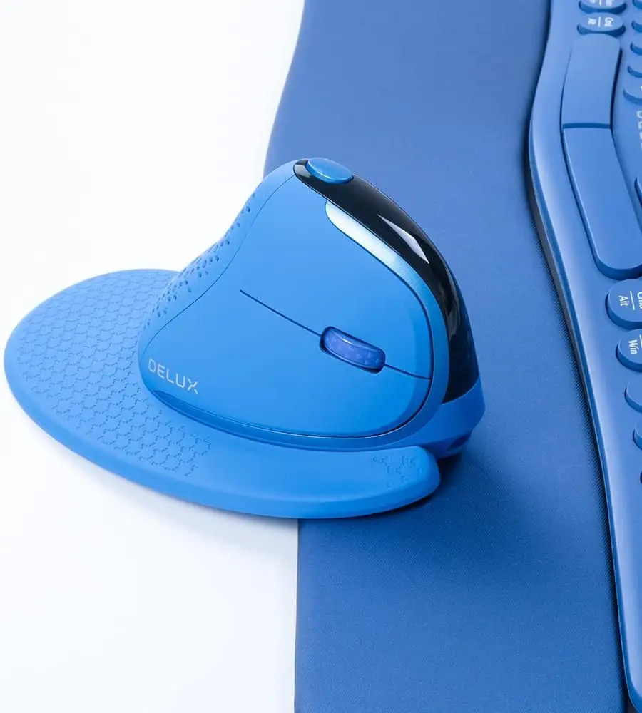 Беспроводная мышь Delux M618XSD (Blue) - 2