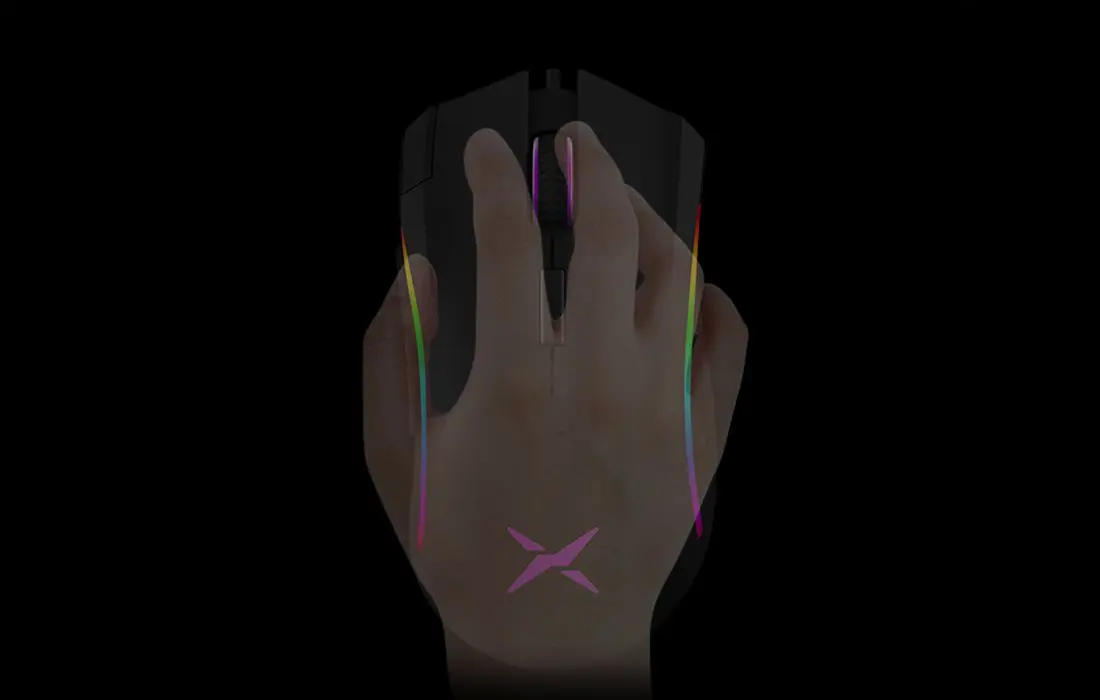 Mouse Delux M625PLUS (PMW3335) 2.4Ghz 10000 DPI RGB (Black) - 4