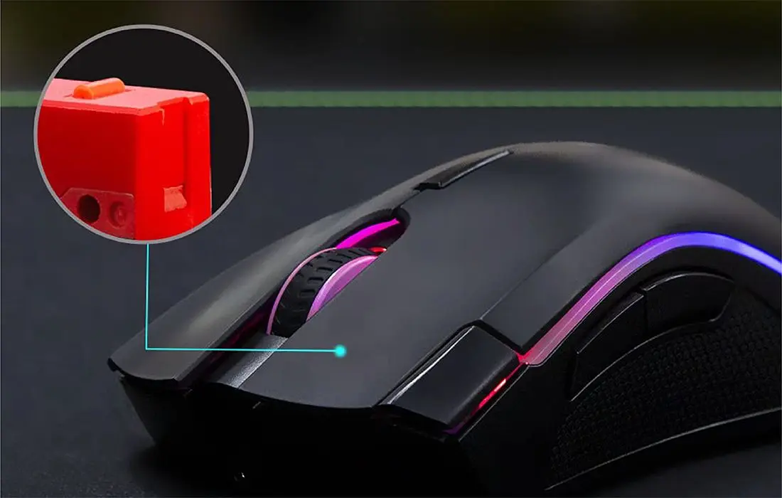 Mouse Delux M625PLUS (PMW3335) 2.4Ghz 10000 DPI RGB (Black) - 3