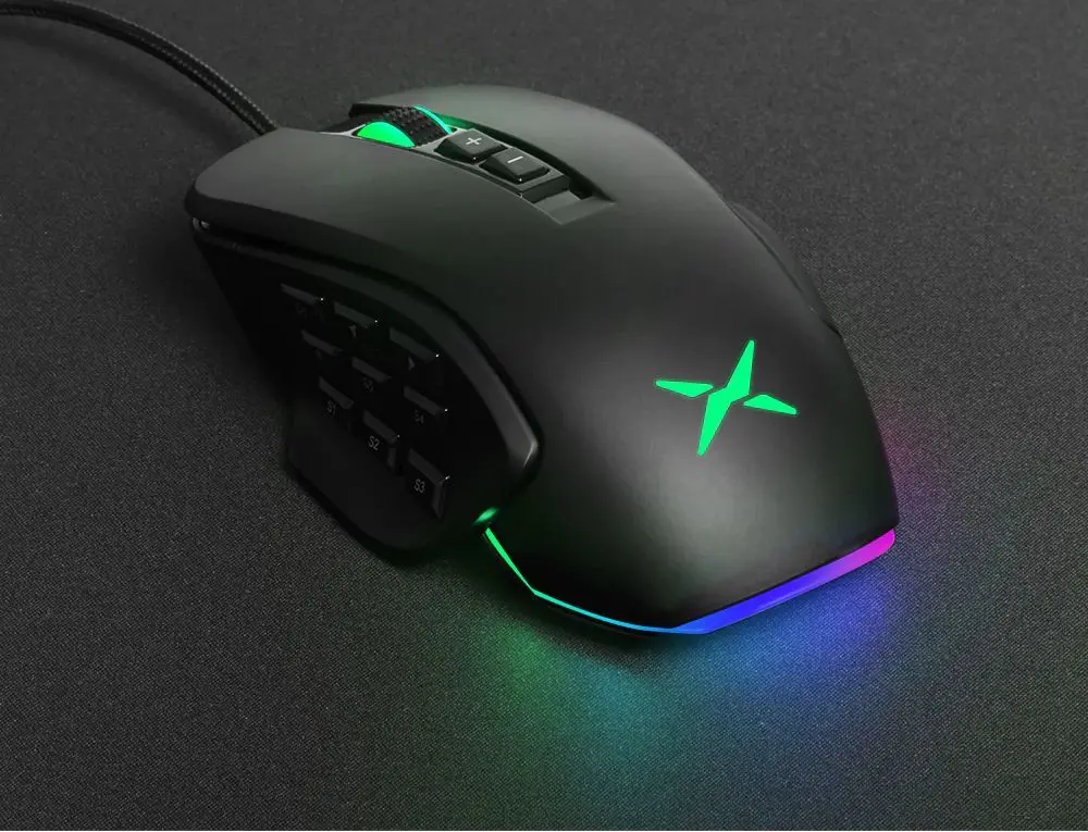Mouse Delux M631 RGB (Black) - 2