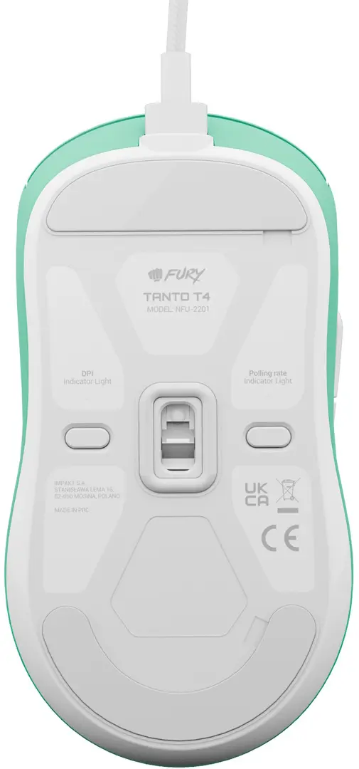 Mouse Fury Tanto T4 (Mint/White)