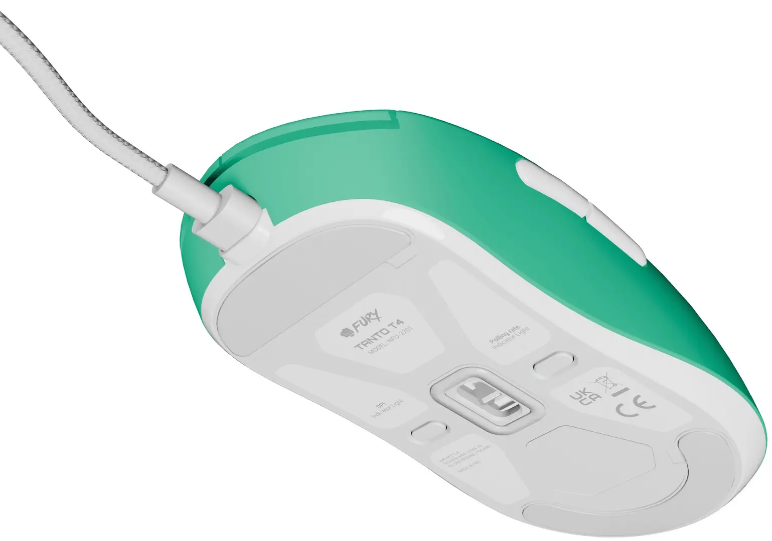 Mouse Fury Tanto T4 (Mint/White)