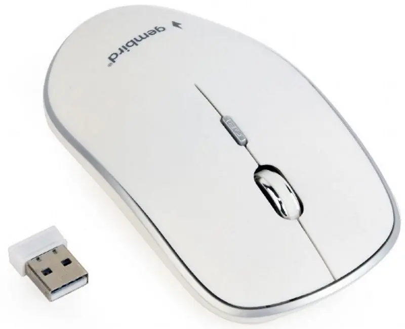 Mouse fara fir Gembird MUSW-4B-01-W (White)