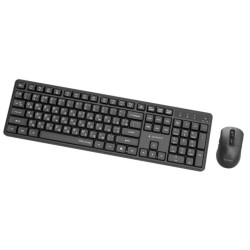 Комплект клавиатура + мышь Gembird KBS-WMS-01-W-CYRL (Black) Thumb