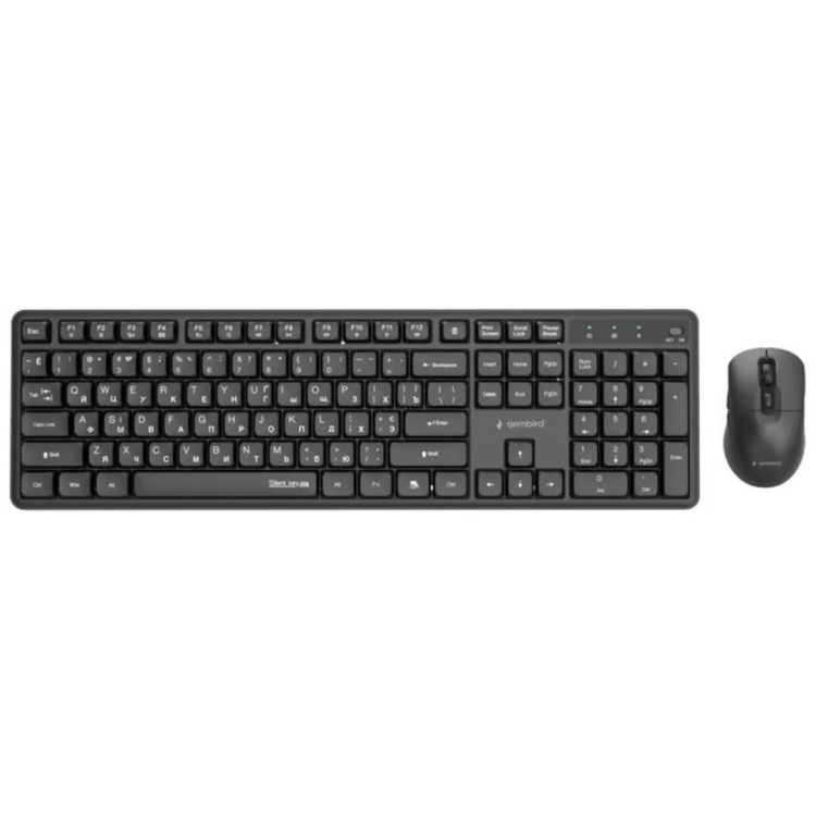 Комплект клавиатура + мышь Gembird KBS-WMS-01-W-CYRL (Black)