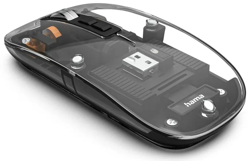 Mouse fara fir Hama WM-600 (Transparent)
