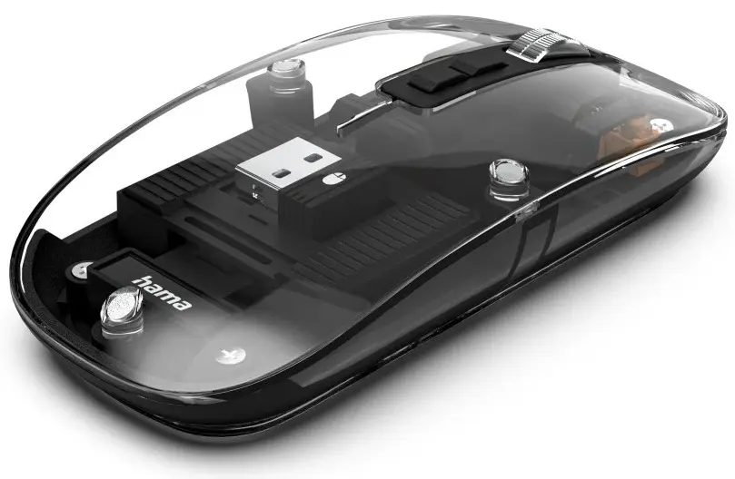 Mouse fara fir Hama WM-600 (Transparent)