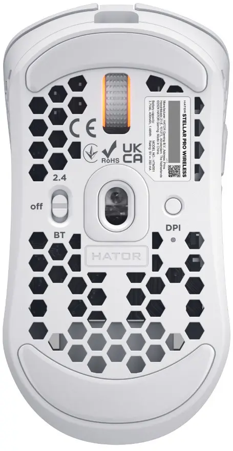 Mouse fara fir HATOR Stellar PRO HTM-551 (White) - 5