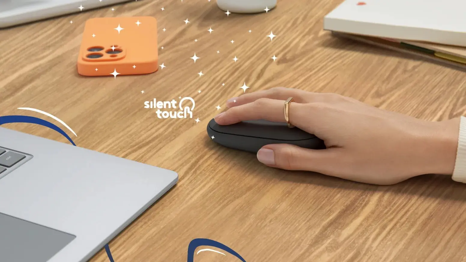 Беcпроводная мышь Logitech 2 M350S (Tonal Graphite) - 5
