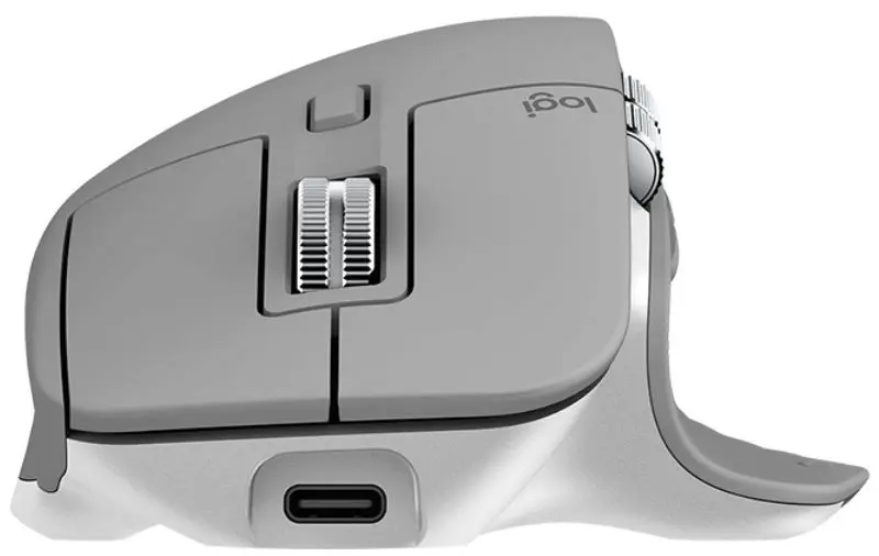 Беспроводная мышь Logitech MX Master 3S (Mid Grey) - 4