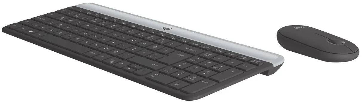 Беспроводной комплект клавиатура + мышь Logitech MK470 Slim Combo (Graphite) - 2