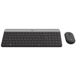 Беспроводной комплект клавиатура + мышь Logitech MK470 Slim Combo (Graphite) Thumb