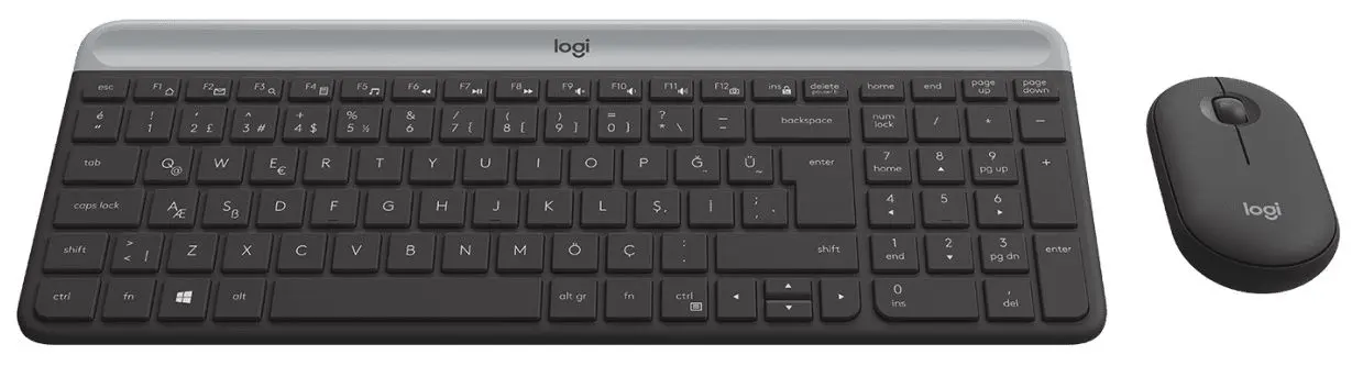Беспроводной комплект клавиатура + мышь Logitech MK470 Slim Combo (Graphite) - 3