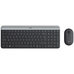 Set fara fir tastatura + mouse Logitech MK470 Slim Combo (Graphite)