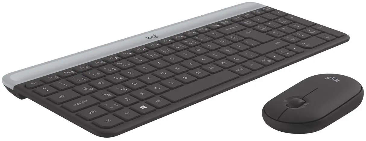 Беспроводной комплект клавиатура + мышь Logitech MK470 Slim Combo (Graphite) - 5