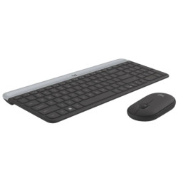 Комплект клавиатура + мышь Logitech MK470 Slim (Black) Thumb
