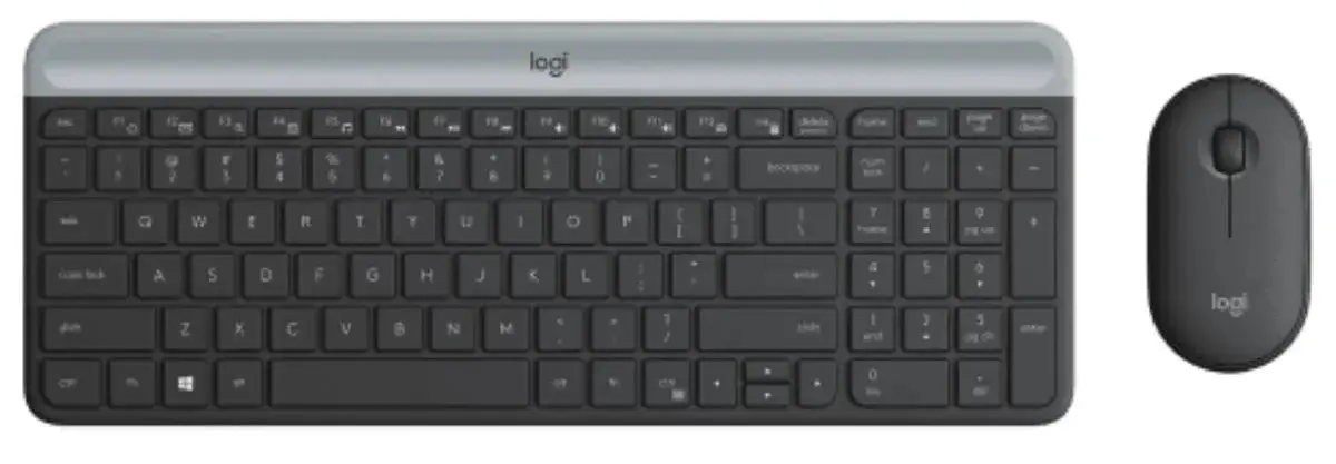 Комплект клавиатура + мышь Logitech MK470 Slim (Black)
