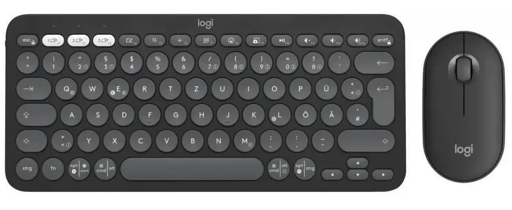 Комплект клавиатура + мышь Logitech Pebble 2 Combo (Graphite)