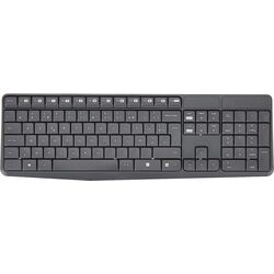 Набор клавиатура + мышь Logitech Wireless Combo MK235 (Black) Thumb
