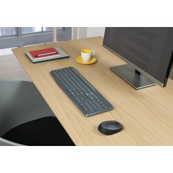 Набор клавиатура + мышь Logitech Wireless Combo MK235 (Black) Thumb