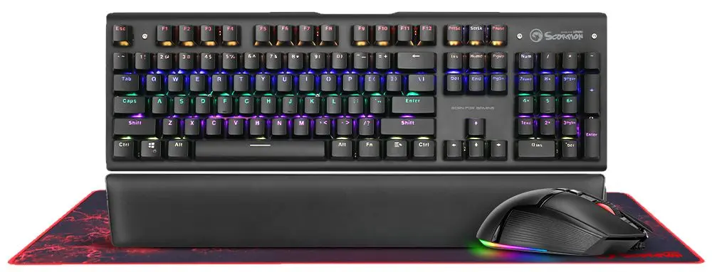 Комплект клавиатура + мышь + коврик Marvo CM420 (Black)