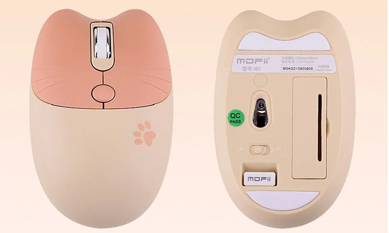 Mouse fara fir Mofii M3DM (Beige) - 4