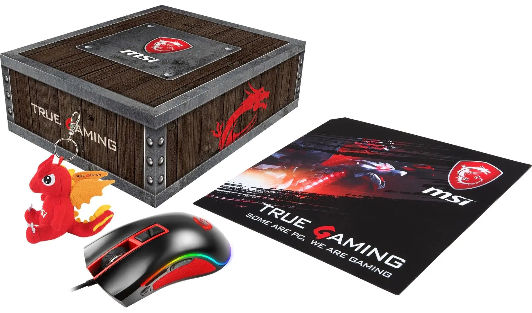 Комплект мышь + коврик MSI Loot Box Pack 957-1XXXXE-063 (Black/Red) - 2