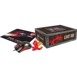 Set mouse + covoras MSI Loot Box Pack 957-1XXXXE-063 (Black/Red)