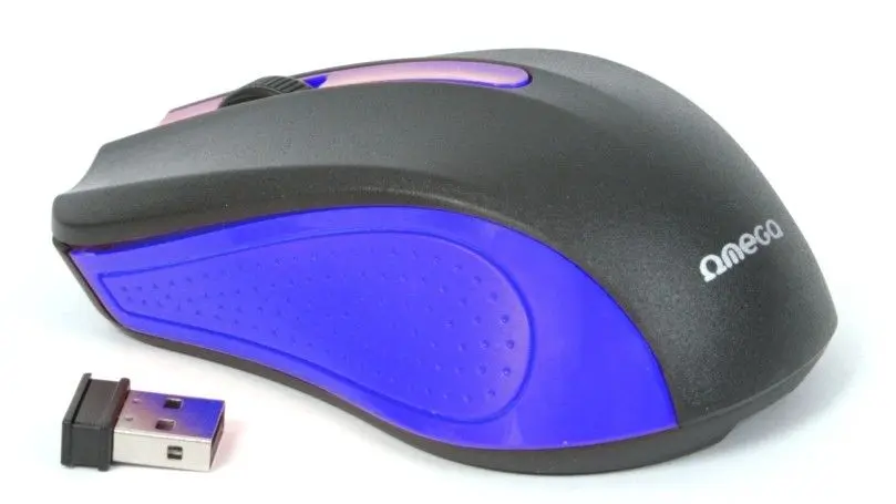 Mouse fara fir Omega OM-419 (Black/Blue)