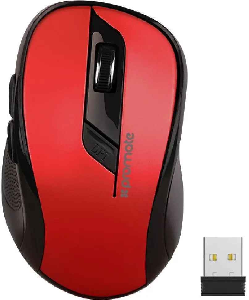Mouse fara fir Promate Clix-7 (Red) - 3