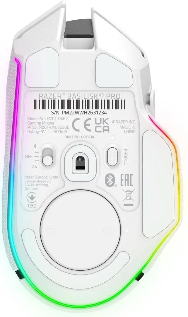 Mouse fara fir Razer Basilisk V3 Pro (White) - 6