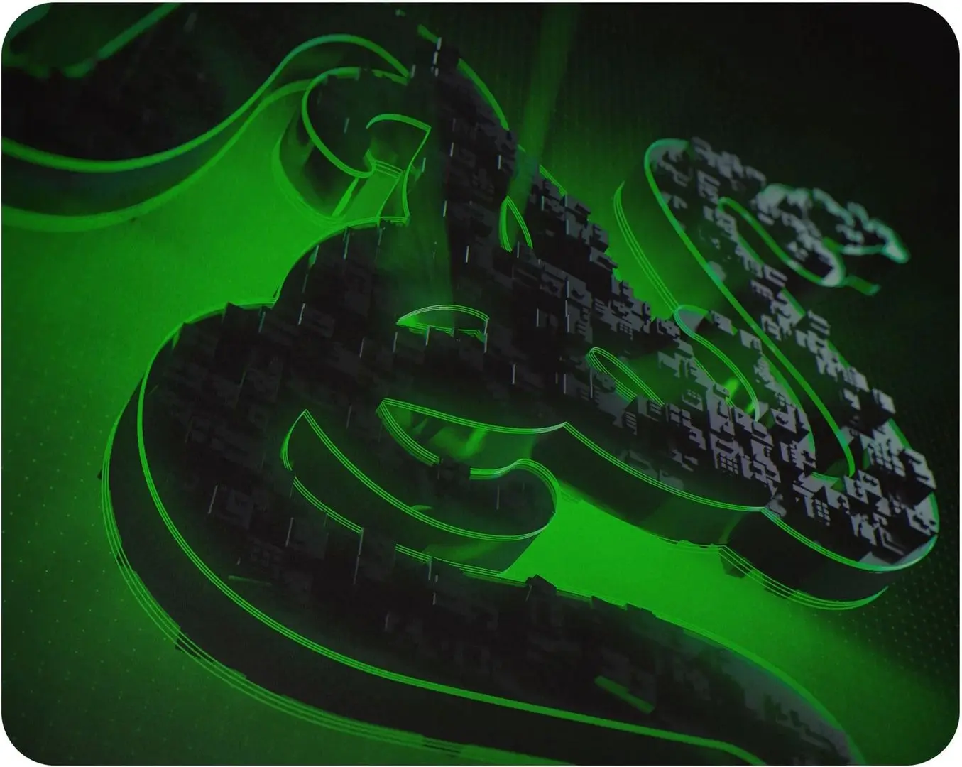 Set mouse + covoras Razer Abyssus Lite&Goliathus Mobile Construct Edition (Green/Black)