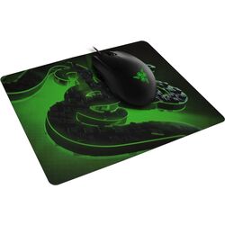 Set mouse + covoras Razer Abyssus Lite&Goliathus Mobile Construct Edition (Green/Black)