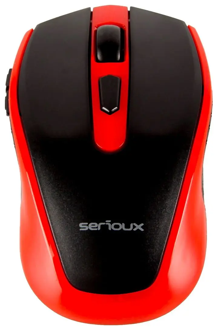 Mouse fara fir Serioux Pastel 600 (Red/Black)
