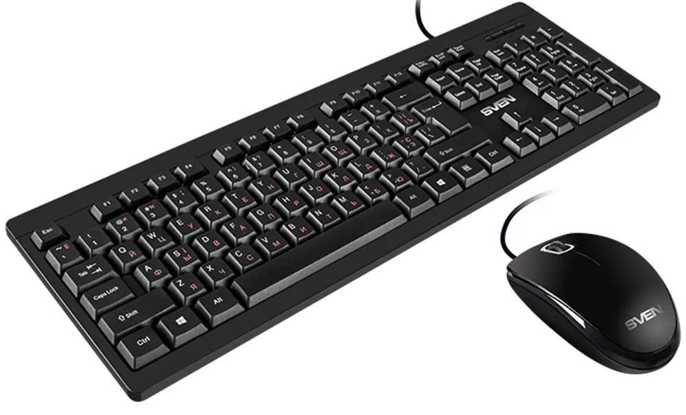 Комплект клавиатура + мышь Sven KB-S320C (Black) - 2